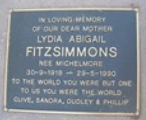 Lydia's memorial